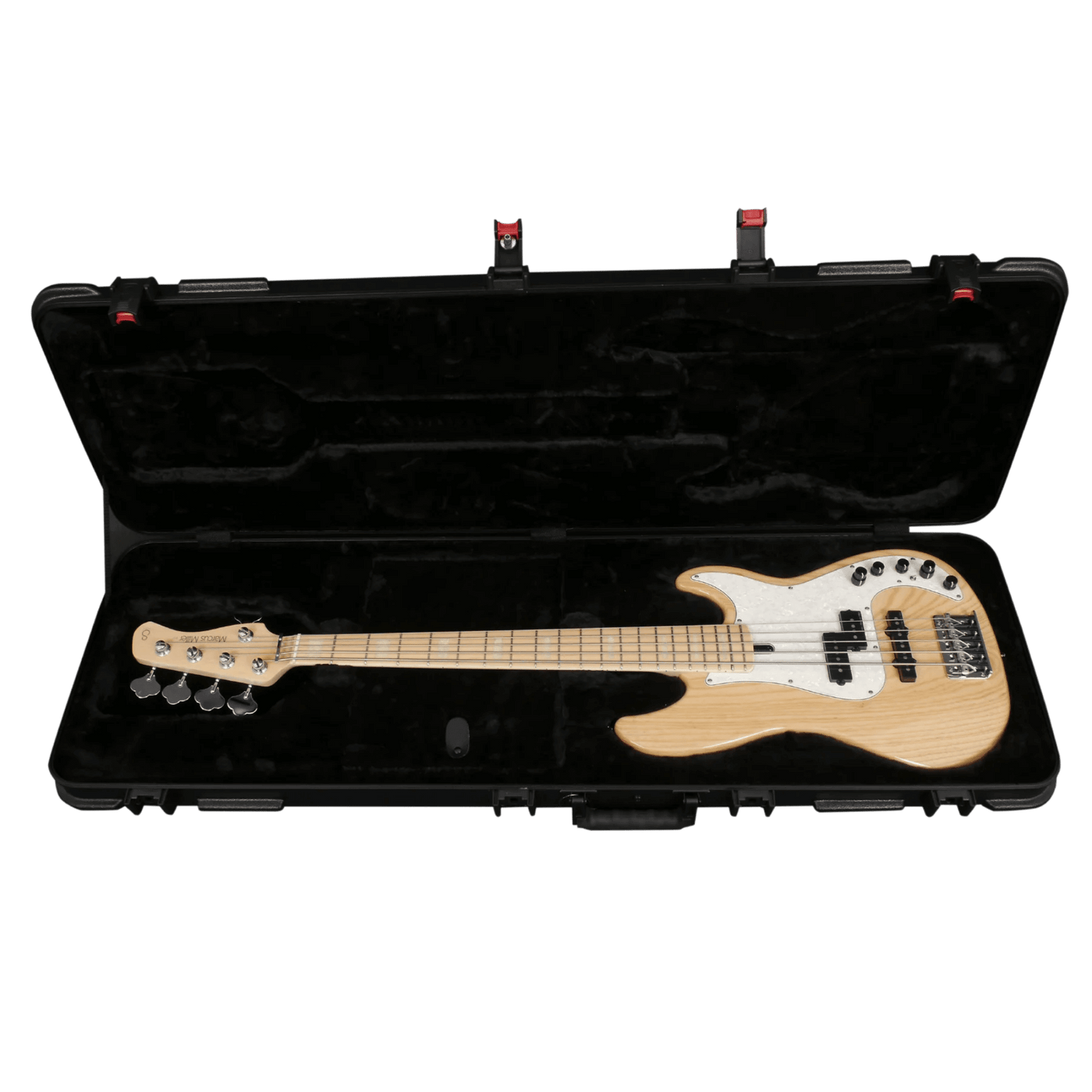 Sire Electric Bass Hardshell Case TSA Latch - Sire's official hard case luggage for guitars. It comes with TSA Lock which allows players to transport their instruments safely and conveniently through a very secure locking system, while permitting security