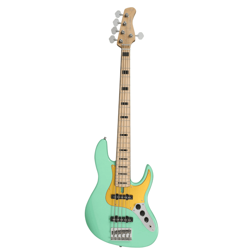 Sire V5-24 5 Mild Green - Bajo Eléctrico | Si me hubiesen mostrado los bajos Sire guiándonos solamente por el precio, habría tenido muchas dudas sobre qué tan buenos serían. Afortunadamente, tuve la oportunidad de ver uno y tocarlo sin saber cuánto costab