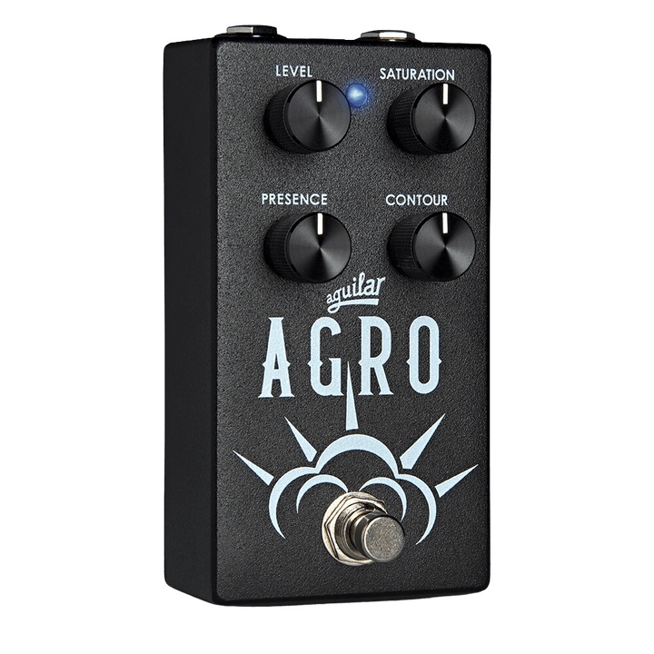 Aguilar Agro MKII - Pedal de Bajo | El AGRO® se basa en el canal de saturación del célebre cabezal de bajo AG 500 de Aguilar. Capaz de producir de todo, desde un cálido overdrive a válvulas hasta una distorsión completa, este pedal te dará el grind que ne