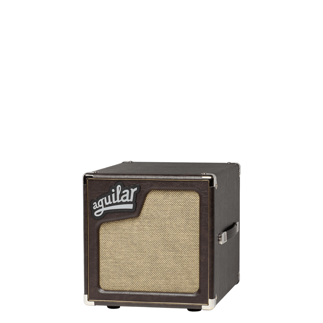 Aguilar SL 110 Chocolate Brown - Gabinete de Bajo | El gabinete Aguilar SL 110 es un altavoz de alta calidad con un solo altavoz de 10 pulgadas, una potencia de 175 Watts y una impedancia de 8 ohmios. Su atractivo diseño en tono "Chocolate Brown" le confi