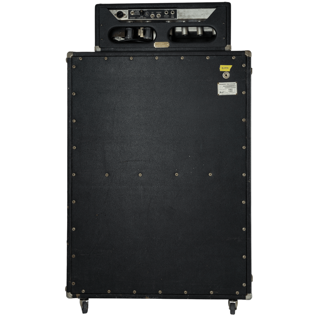 1969 Fender Bassman Amp (Head) + Fender 2x15" (Cab) - Amplificador de Guitarra o Bajo | Este amplificador es un clásico absoluto de Fender. El tono limpio es absolutamente imbatible. El gabinete proporciona una gran cantidad de fuerza, claridad y graves.