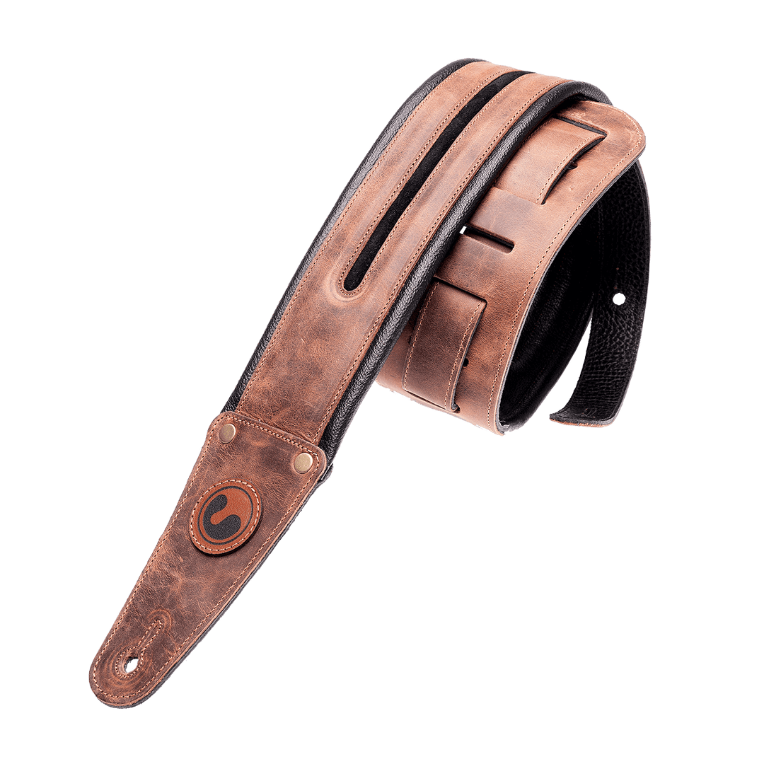 Ergostraps Neo 3" Vintage Brown | * Correa de instrumento musical. Foto referencial: Al ser un producto de cuero, el color puede variar ligeramente. | Gearhub