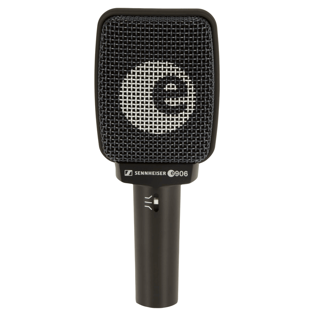 Sennheiser E906 - Micrófono Dinámico Instrumento | Micrófono profesional, súpercardioide, dinámico y para instrumentos. Es versátil para usar con tambores, percusiones y amplificadores de guitarra. Contiene un filtro de presencia intercambiable para perso