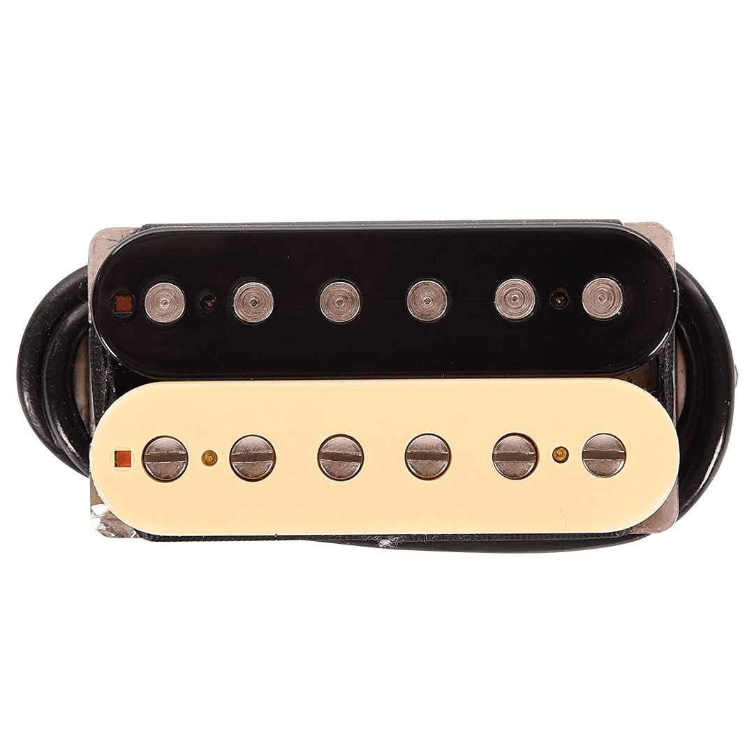 Suhr SSH Plus Humbucker Zebra (Bridge) - Cápsula de Guitarra | Un verdadero humbucker de alto rendimiento, el SSH+ cubre una amplia base musical con musicalidad, fuerza, autoridad y tono. La cápsula exhibe un excelente contenido armónico, mucho rango medi