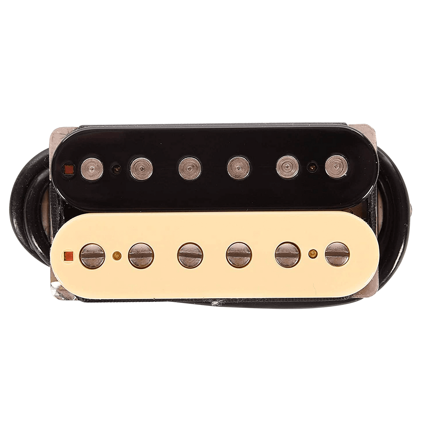 Suhr SSH Plus Humbucker Zebra (Bridge) - $149990 - Gearhub - A true high output humbucker, the SSH+ covers a broad musical base with musicality, punch, authority, and tone. The pickup exhibits excellent harmonic content, lots of midrange and a focused low end. Well suited for classic rock or metal. Spacing • 50mm DC Resistance • 18K Ω Hook Up Wire • 4-Conductor Magnets • Alnico V