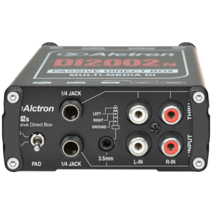 Alctron DI2002N - Caja Directa Pasiva | Desarrollada específicamente con la integración de audio y video en mente, transformador de bobinado personalizado de alto rendimiento, transformador encapsulado evitando la RF y la inducción electromagnética. DI200