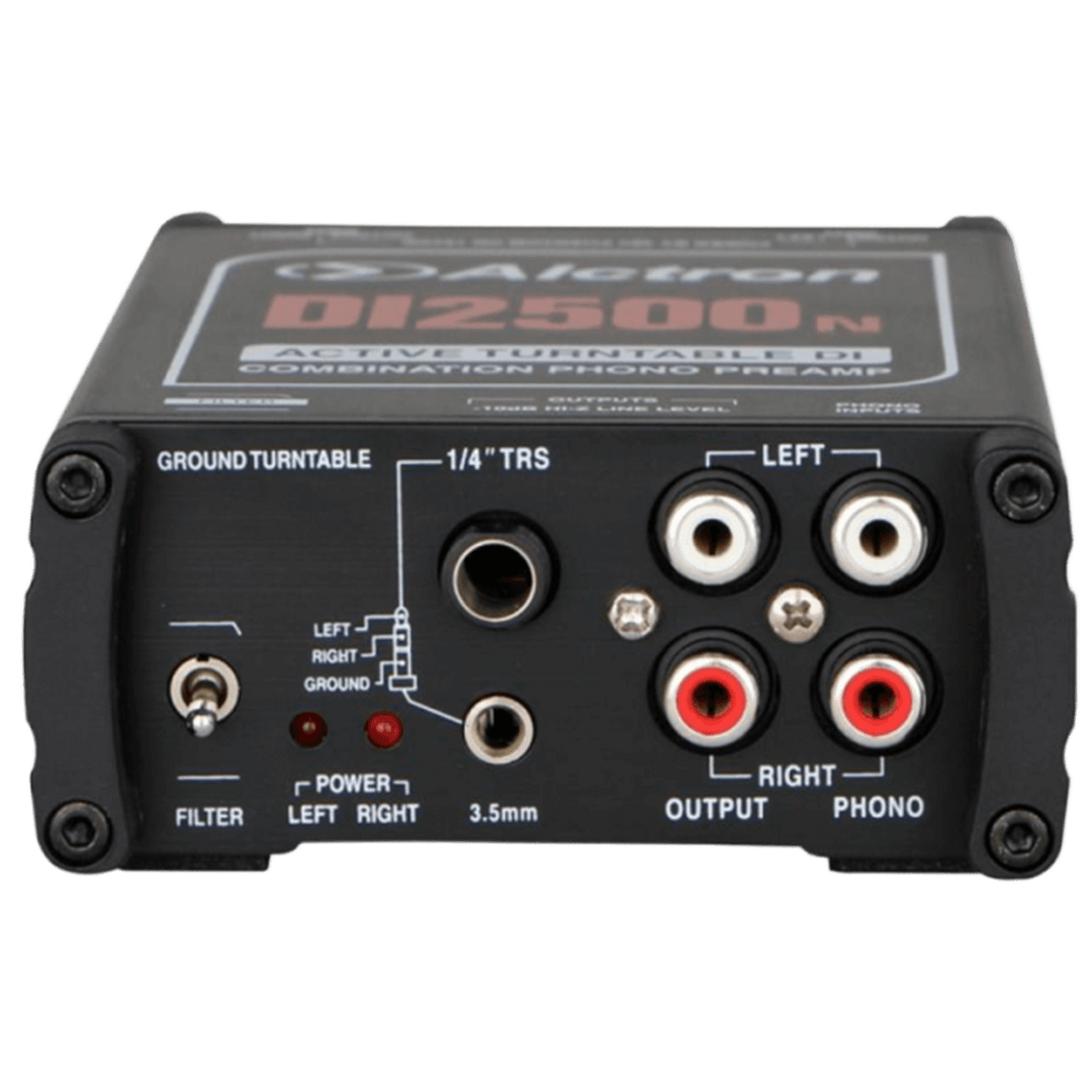 Alctron DI2500N - Caja Directa Activa | DI2500N es una caja directa activa y una caja directa estéreo especialmente diseñada para manejar los rigores del estudio de grabación profesional y el entorno abusivo de las giras en vivo. Un filtro de paso bajo pr