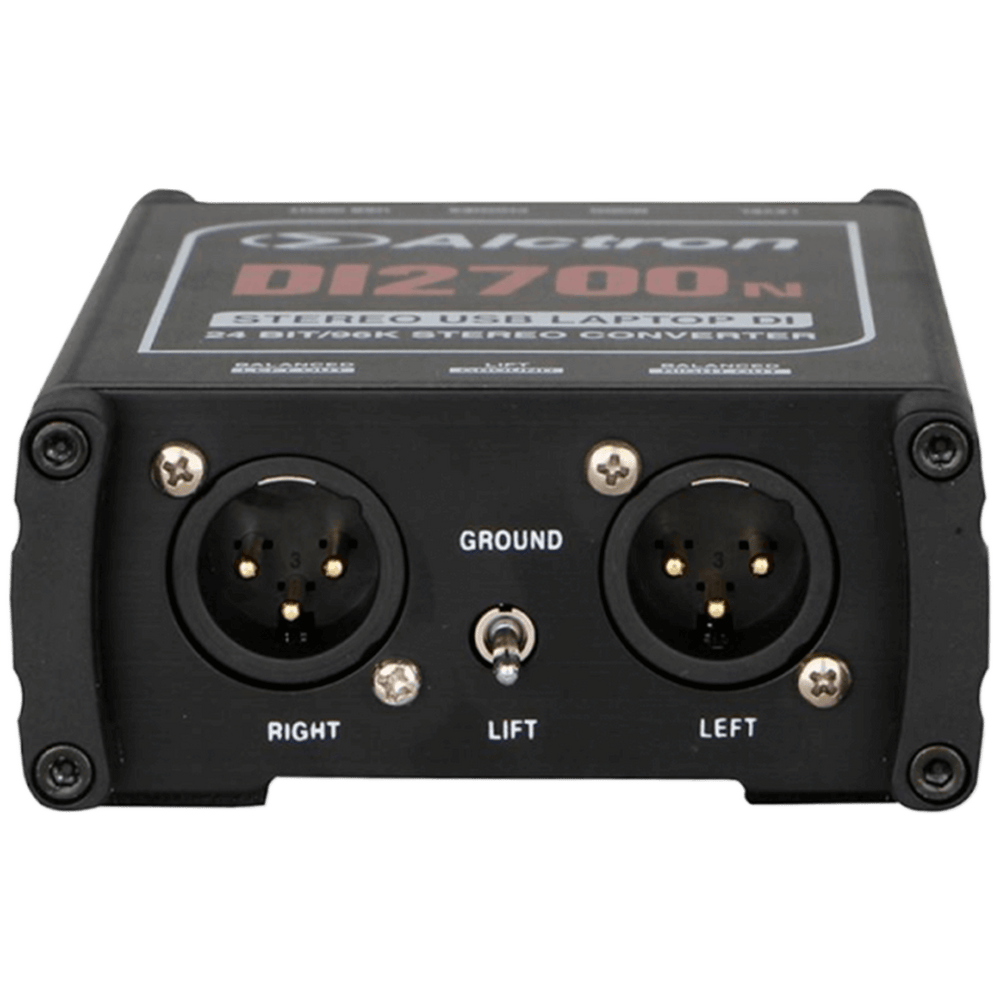 Alctron DI2700N - Caja Directa Activa | Diseñado para conectarse a cualquier sistema informático para transferir sin problemas audio digital a analógico, solo tienes que enchufar sin ningún controlador, compatible con WINDOWS y MAC. DI2700N es una caja di