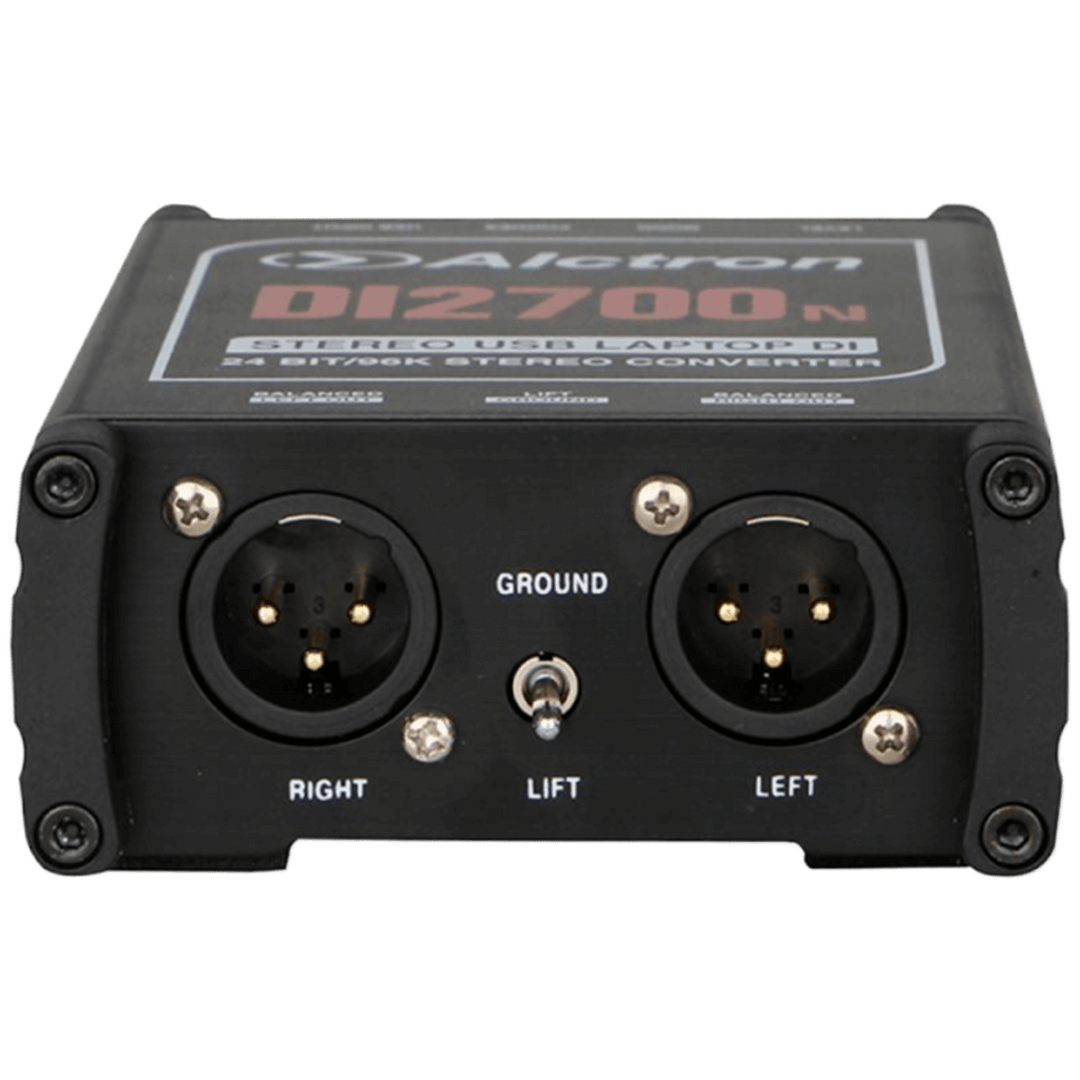 Alctron DI2700N - Caja Directa Activa | Diseñado para conectarse a cualquier sistema informático para transferir sin problemas audio digital a analógico, solo tienes que enchufar sin ningún controlador, compatible con WINDOWS y MAC. DI2700N es una caja di