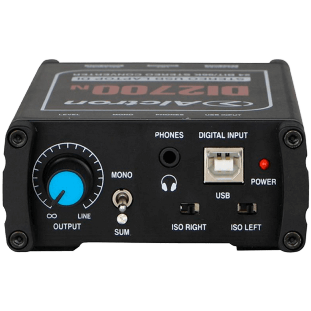 Alctron DI2700N - Caja Directa Activa | Diseñado para conectarse a cualquier sistema informático para transferir sin problemas audio digital a analógico, solo tienes que enchufar sin ningún controlador, compatible con WINDOWS y MAC. DI2700N es una caja di