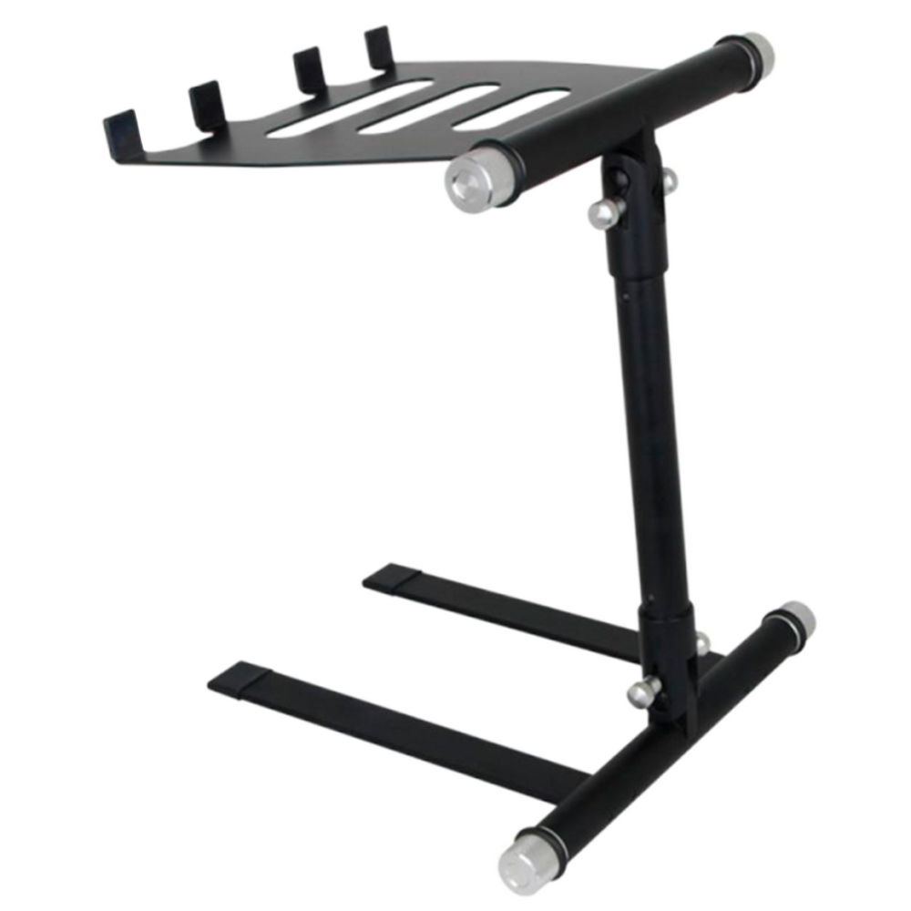 Alctron LS005 - Soporte Laptop DJ | Fabricado con aleación de aluminio de alta calidad, estable, resistente para DJ y músicos, estilo plegable, sin ensamblaje o piezas sueltas. El soporte para portátil LS005 está fabricado con aleación de aluminio de alta