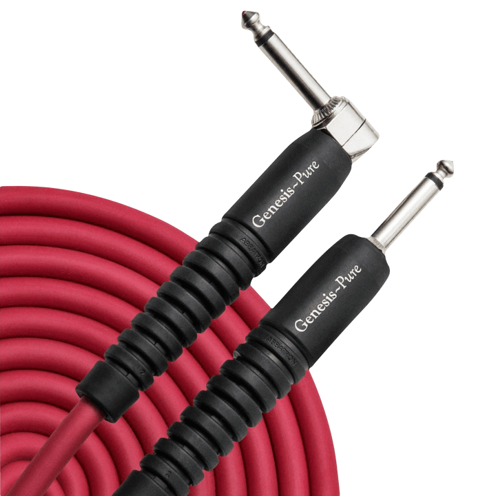 Analysis Plus Genesis Pure Red - Cable de Instrumento | Tyler New very flexible and quiet Genesis Pure Instrument cable. It uses our patented hollow oval woven design for great sound and performance. In the beginning Sound was created and it was Pure. Gen