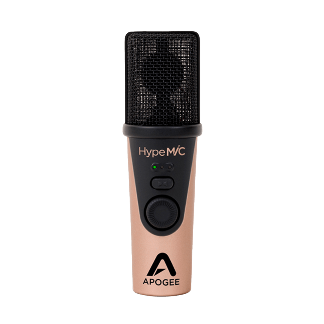 Apogee HypeMic - Micrófono Cardioide Condensador | Ever wonder how your favorite recordings seem to leap from the speaker, with vocals that magically float above even a dense background track? That’s compression. HypeMiC’s patented studio-quality analog c