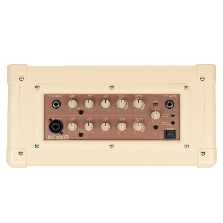 Blackstar Acoustic Core 30 - Amplificador Guitarra Acústica | ACOUSTIC : CORE fue diseñado para dar a los cantautores la capacidad de obtener un sonido profesional sin ninguna experiencia en ingeniería de sonido, luego compartirlo a través de transmisión