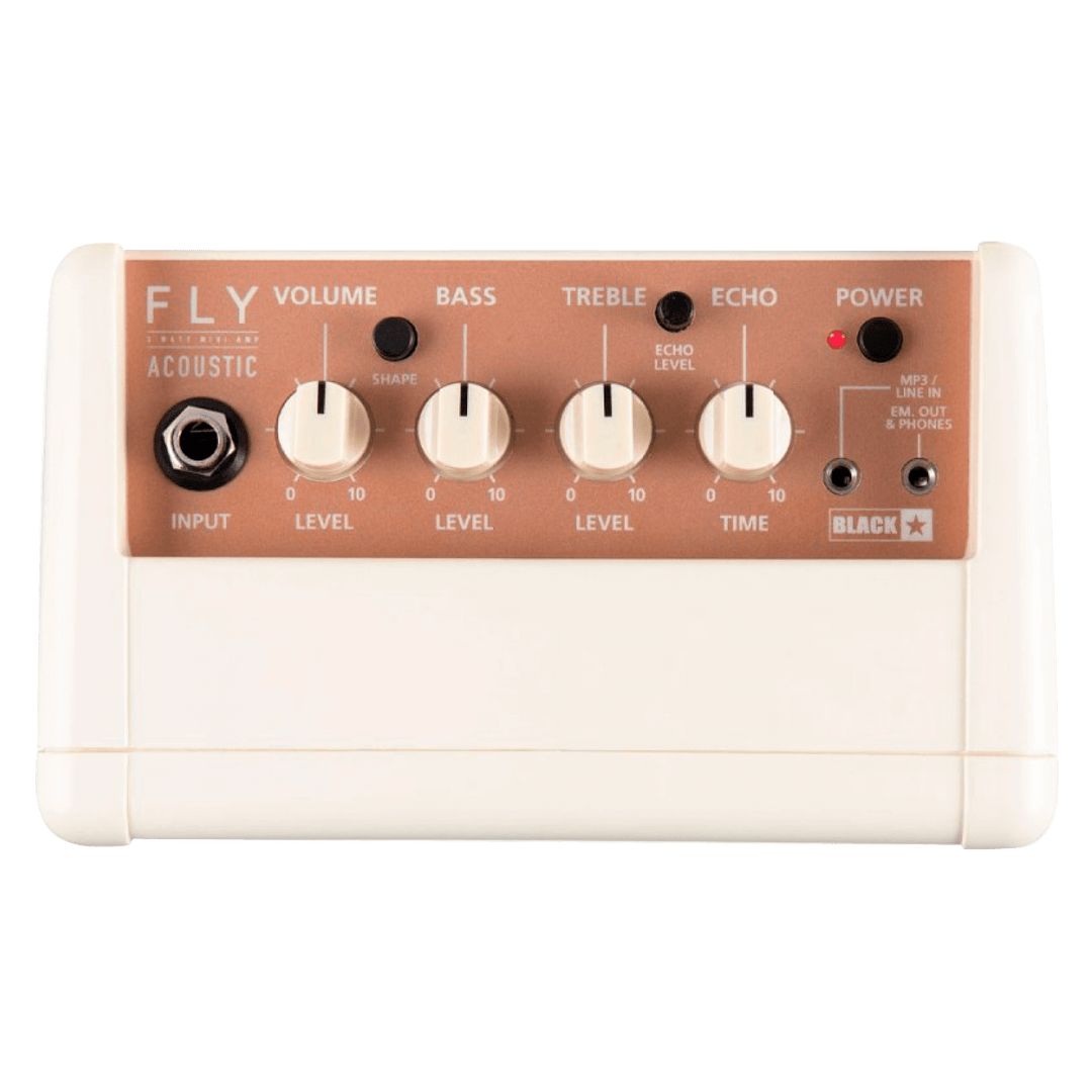 Blackstar Fly3 Acoustic - Amplificador Guitarra Acústica | Con el Blackstar Fly 3 Acoustic, el fabricante británico ofrece un amplificador portable para guitarras acústicas. A pesar de su pequeño tamaño, el compacto amplificador a pilas con 3 vatios de po