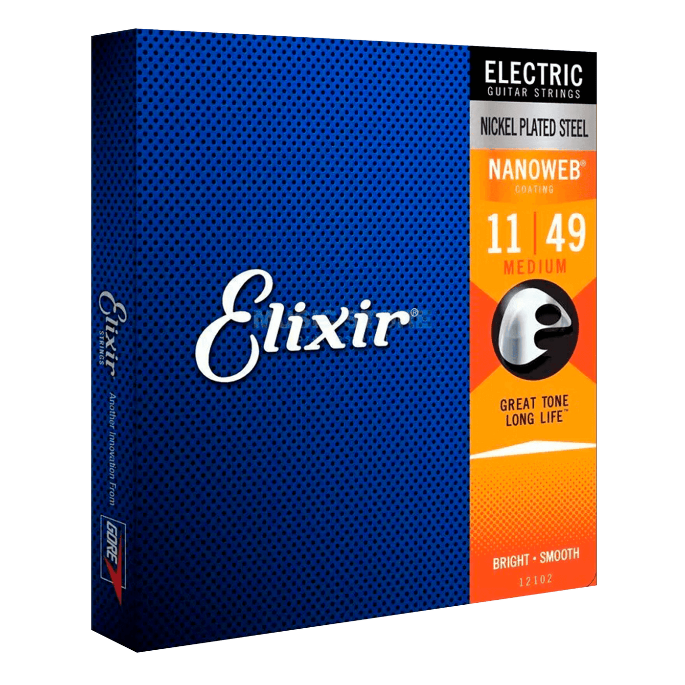 Elixir Nickel Plated Steel Nanoweb Medium (11-49) - $19990 - Gearhub - Elixir® Electric Nickel Plated Steel Strings with NANOWEB® Coating deliver the presence, punch, and personality of traditional electric guitar strings but with extended tone life. Gauges: .011 – .014 – .018 – .028 – .038 – .049.