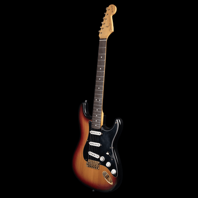 Fender Stratocaster Stevie Ray Vaughan Signature '93 - $2799990 - Gearhub - If there were a Mount Rushmore of Stratocaster Masters, Stevie Ray Vaughan would be one of the greats enshrined there. Almost single-handedly responsible for the electric blues revival of the 80s and 90s, he used his beloved Strat®, to blaze his way to the top of the charts. Only the artisans at the Custom Shop could craft this guitar that Vaughan co-designed with us before his untimely passing. It’s one of the most revered guitars