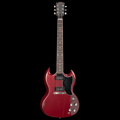 Gibson SG Special Burgundy 2020 - $1599990 - Gearhub - This Mod™ Collection 2020 SG™ Special has a Vintage Sparkling Burgundy finish. The modifications consist of mini humbucker™ pickup and clear knobs. It weighs 6.5 pounds and comes with a hardshell case and a two-year playability warranty.Gibson Mod™ Collection products may have minor cosmetic defects which are listed in the Warranty Evaluation for each product. These defects are AS-IS and are not covered under the Gibson Mod™ Collection's Limited Warrant