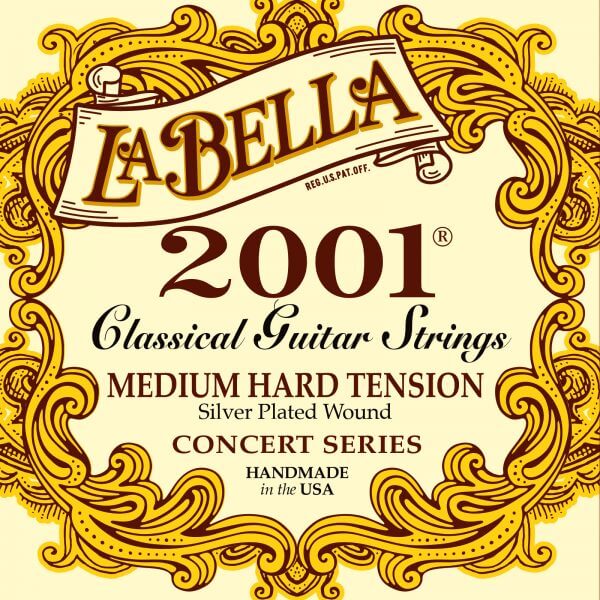 LaBella 2001 Classical Tensión Media Alta - Cuerdas de Guitarra Clásica