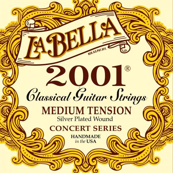 LaBella 2001 Classical Tensión Media - Cuerdas de Guitarra Clásica