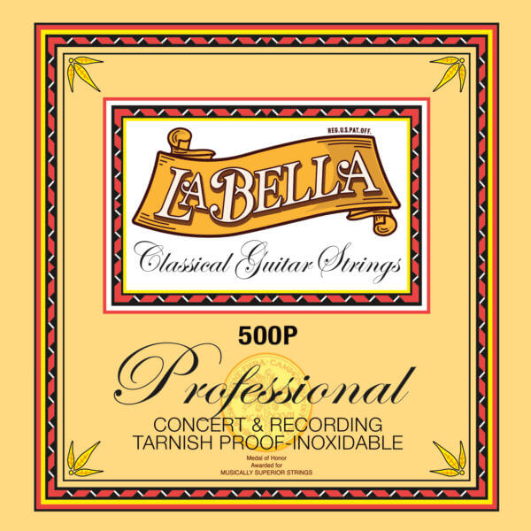 LaBella 500P Concierto y Grabación Profesional  - Cuerdas de Guitarra Clásica