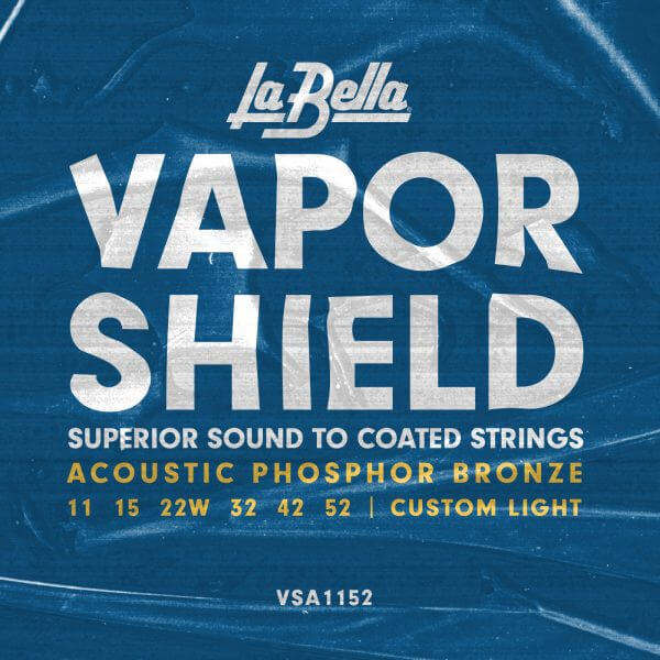LaBella Vapor Shield Custom Light 11-52  - Cuerdas de Guitarra Electroacústica Recubiertas