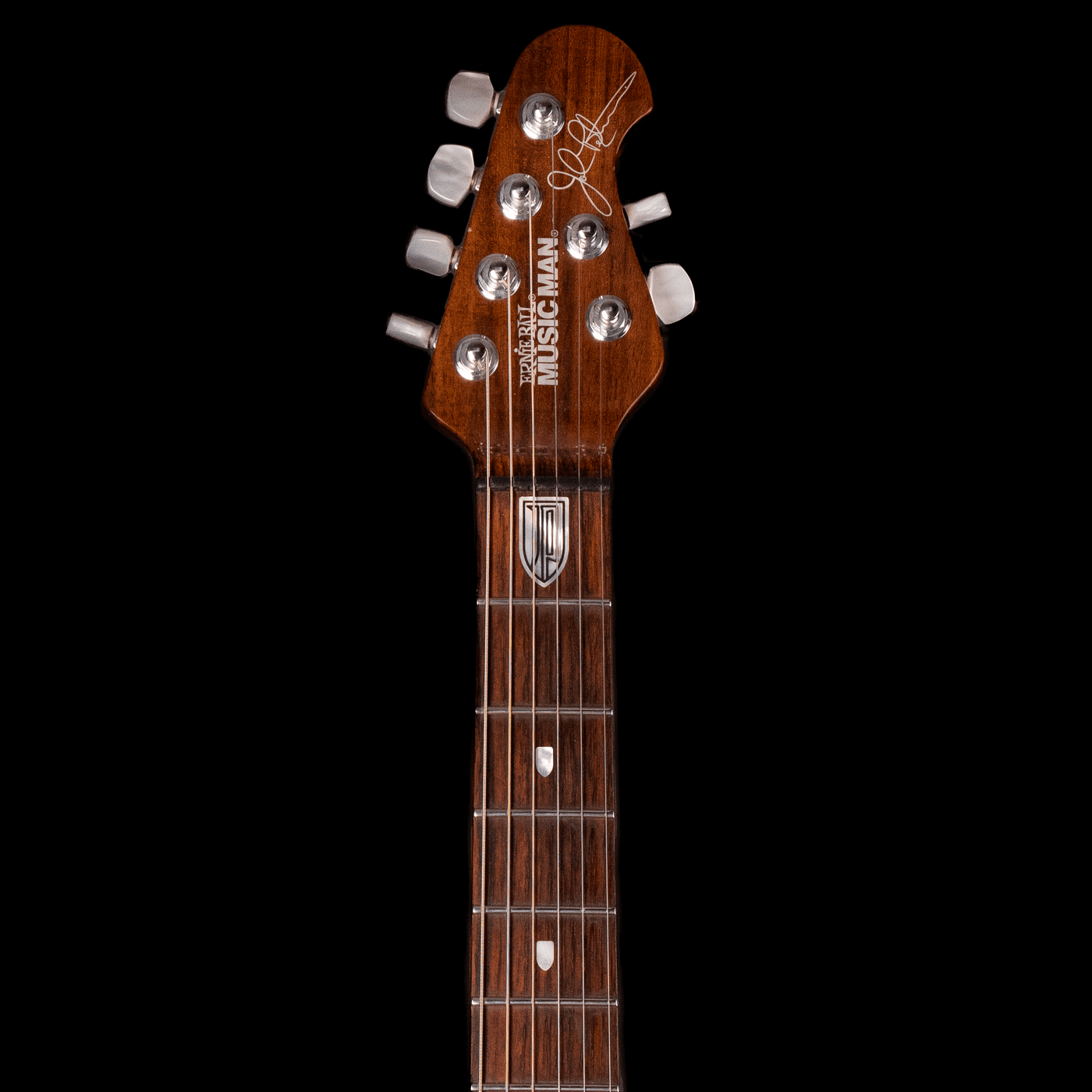 Musicman JP6 Ball Family Reserve Mystic Dream 2009 - $3999990 - Gearhub - Wildwoodians, we are downright giddy that the latest offerings from the Ball Family Reserve have arrived. For those who are unfamiliar, the Ball Family Reserve is a line of limited-production guitars that showcase exceptional tonewoods, drool-inducing finishes, and extra-elegant designs. Previously, these fine instruments were only available to members of the Ball family and Ernie Ball Music Man's roster of artists, but Sterling Ball