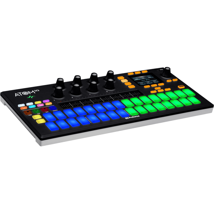 Presonus ATOM SQ - Controlador MIDI Hibrido Keyboard/Pad | El PreSonus ATOM SQ es un controlador MIDI híbrido basado en el rendimiento que lo libera de las limitaciones de la producción de ritmos integrada. Secuenciador de partes, pad de actuación de part
