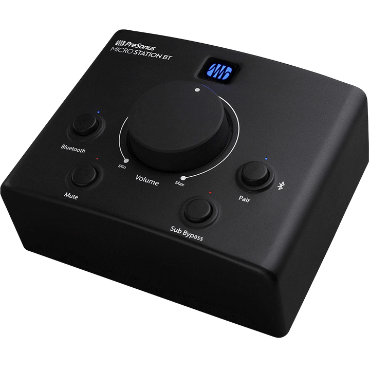 Presonus Micro Station BT - Controlador de Monitor Bluetooth | MicroStation BT es la solución definitiva para cualquiera que quiera añadir conexión Bluetooth a su par de monitores favoritos de estudio o de referencia de medios. Compacto, práctico y con es