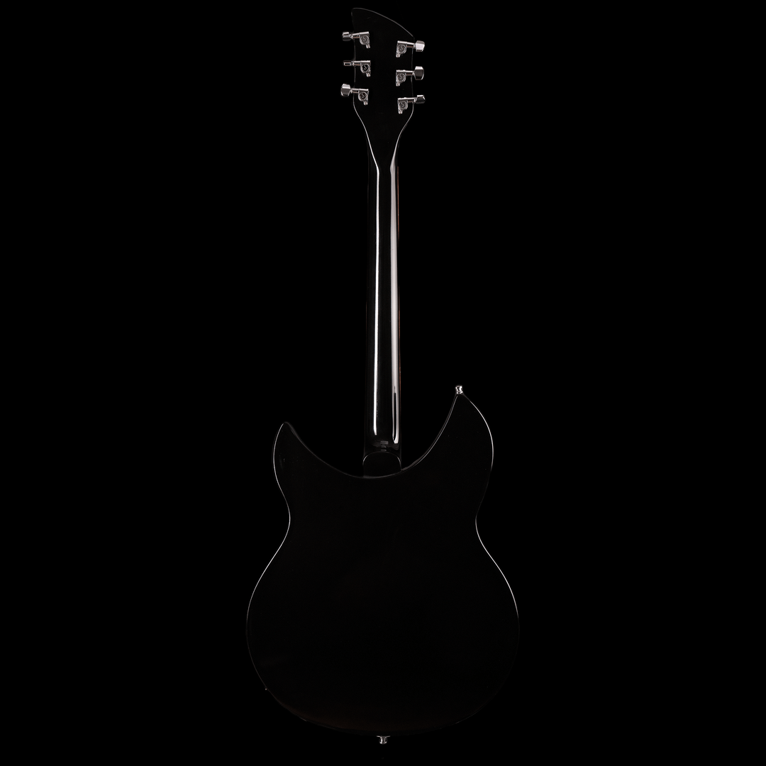 Rickenbacker 330 Jetglo 2006 - Guitarra Eléctrica | Careful acoustic research has resulted in the full, rich and warm sound of this popular model. Two single coil pickups on a full size body are accented by a traditionally shaped sound hole. The 24 fret R