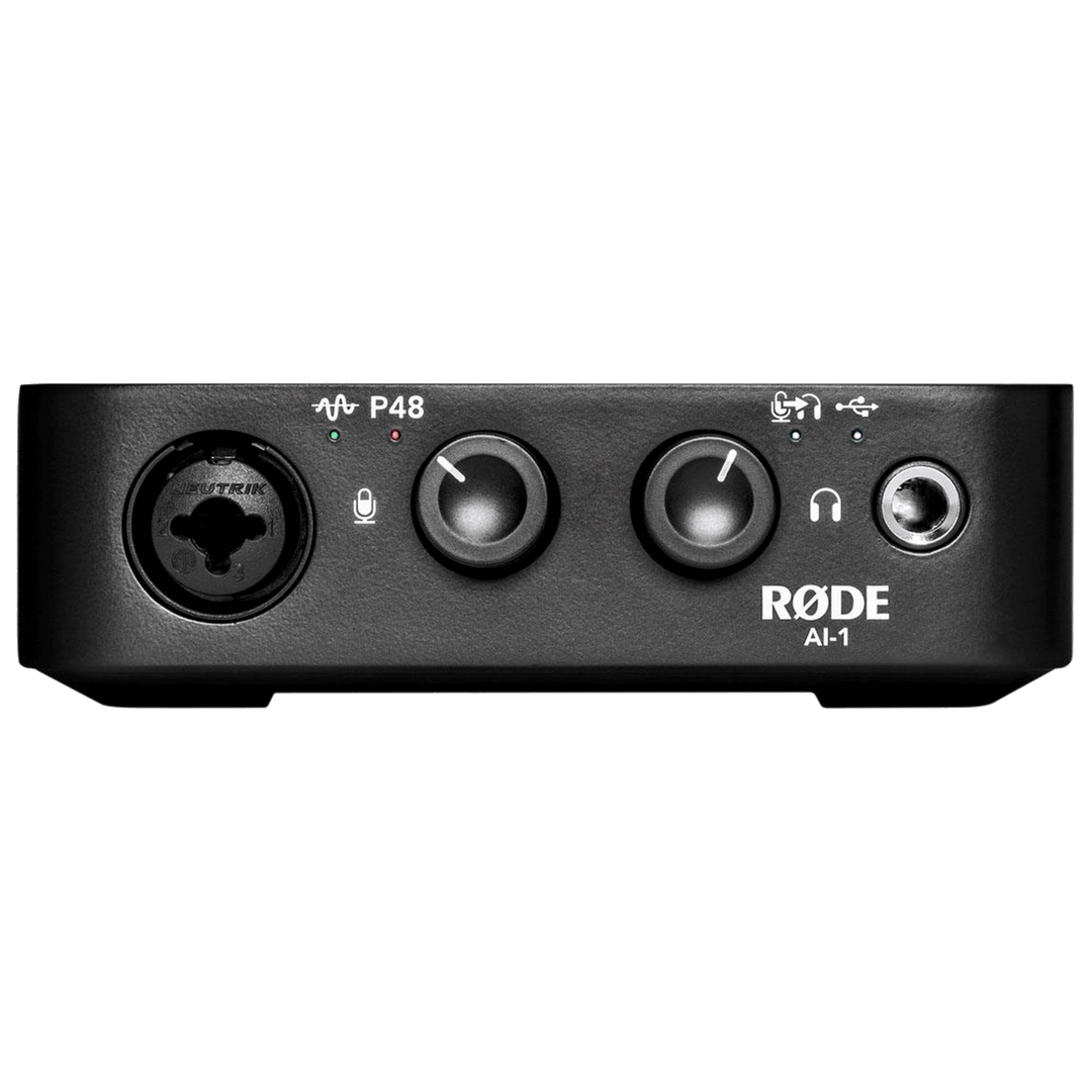 Rode AI-1 - Interfaz de Audio | La interfaz de audio AI-1 de RØDE está repleta de una tecnología increíble para garantizar que la grabación en su computadora sea fácil, versátil y suene excelente. La entrada única del AI-1 es un conector combinado Neutrik
