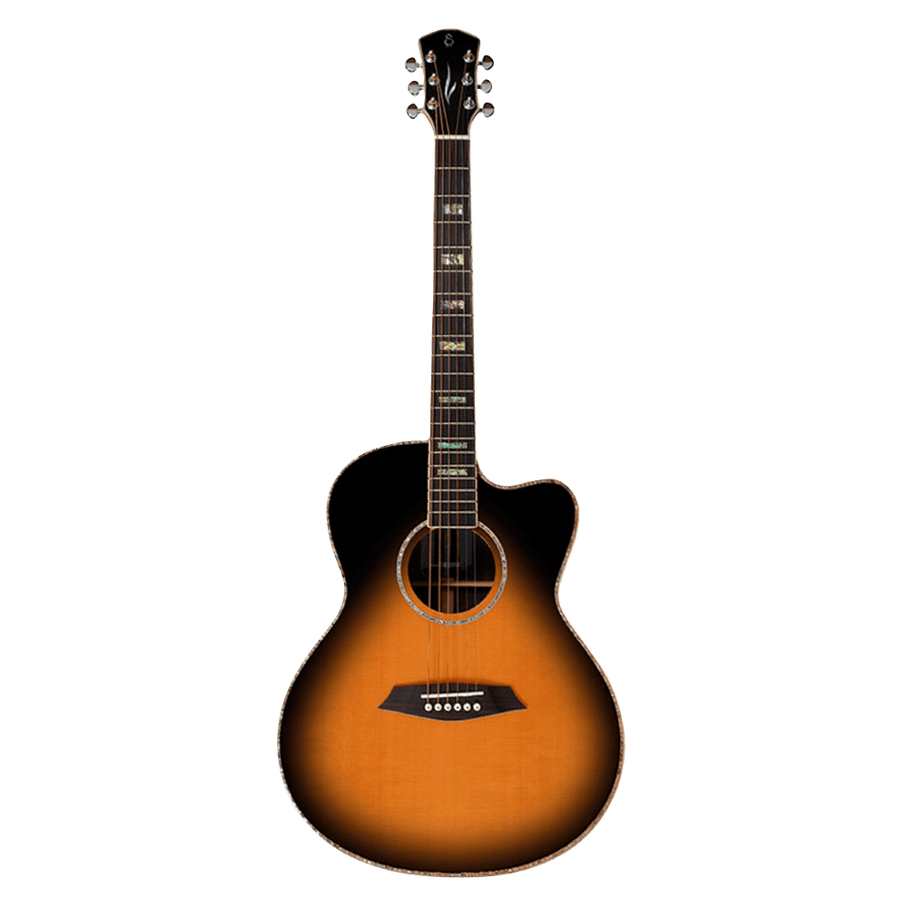 Sire R7 GZ Vintage Sunburst - Guitarra Electroacústica | The Sire A3 is the pioneer solid top acoustic guitar in the Larry Carlton acoustic guitars line, which offers equilibrium between the cutting-edge design and excellent performance. The A3 has two bo