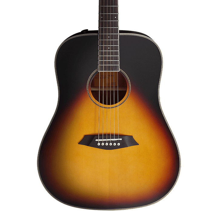 Sire A3-D Vintage Sunburst - Guitarra Electroacústica | La Sire A3 es la guitarra acústica de tapa sólida pionera en la línea de guitarras acústicas Larry Carlton, que ofrece equilibrio entre el diseño de vanguardia y un rendimiento excelente. El A3 tiene