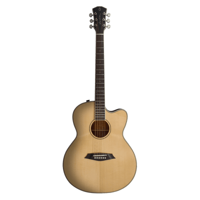 Sire A3-G Natural - $699990 - Gearhub - The Sire A3 is the pioneer solid top acoustic guitar in the Larry Carlton acoustic guitars line, which offers equilibrium between the cutting-edge design and excellent performance. The A3 has two body shapes, Dreadnought and Grand Auditorium. It's added with the custom shop feature rolled fretboard edges to provide a more comfortable, and natural grip. Cuerpo • Modelo: Larry Carlton A3-G (Grand Auditorium)• Top: Roasted Solid Spruce• Sides: Mahogany• Top: Solid Mahoga