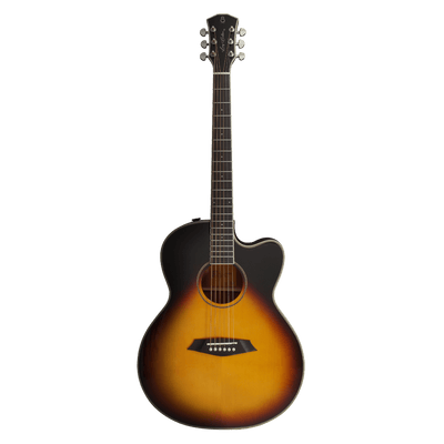 Sire A3-G Vintage Sunburst - $699990 - Gearhub - The Sire A3 is the pioneer solid top acoustic guitar in the Larry Carlton acoustic guitars line, which offers equilibrium between the cutting-edge design and excellent performance. The A3 has two body shapes, Dreadnought and Grand Auditorium. It's added with the custom shop feature rolled fretboard edges to provide a more comfortable, and natural grip. Cuerpo • Modelo: Larry Carlton A3-G (Grand Auditorium)• Top: Roasted Solid Spruce• Sides: Mahogany• Top: Sol