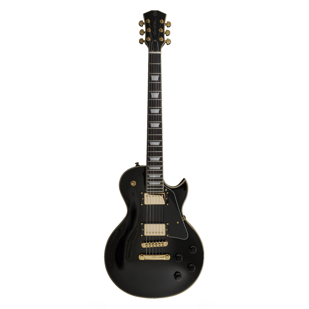Sire L7 Black - Guitarra Eléctrica | Esta guitarra eléctrica de un solo corte con forma de Les Paul, Sire L7, está compuesta por un clásico y moderno equipamiento aprobado por Larry Carlton. Con un sonido prominente, puro, claro y equilibrado para present