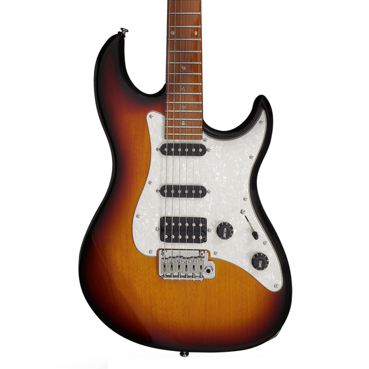 Sire S7 3-Tone Sunburst - Guitarra Eléctrica | Los amantes del cuerpo sólido estilo Strato van a encantarse con la Guitarra S7 de Sire. Diseñado en colaboración con el mismísimo guitarrista legendario ganador de un Grammy, la S7 te ofrece la interpretació