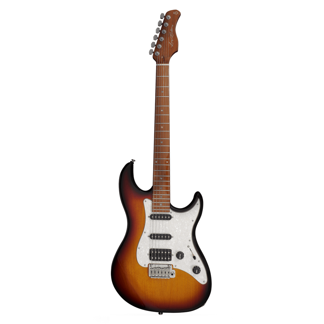Sire S7 3-Tone Sunburst - Guitarra Eléctrica | Los amantes del cuerpo sólido estilo Strato van a encantarse con la Guitarra S7 de Sire. Diseñado en colaboración con el mismísimo guitarrista legendario ganador de un Grammy, la S7 te ofrece la interpretació