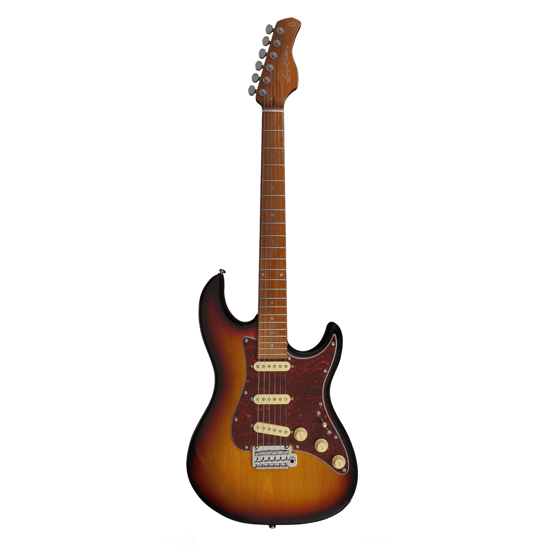 Sire S7 Vintage 3-Tone Sunburst - Guitarra Eléctrica | Los amantes del cuerpo sólido estilo Strato van a encantarse con la serie S7. Diseñada en colaboración con el mismísimo Larry Carlton, legendario guitarrista ganador de un Grammy, la Sire S7 te ofrece