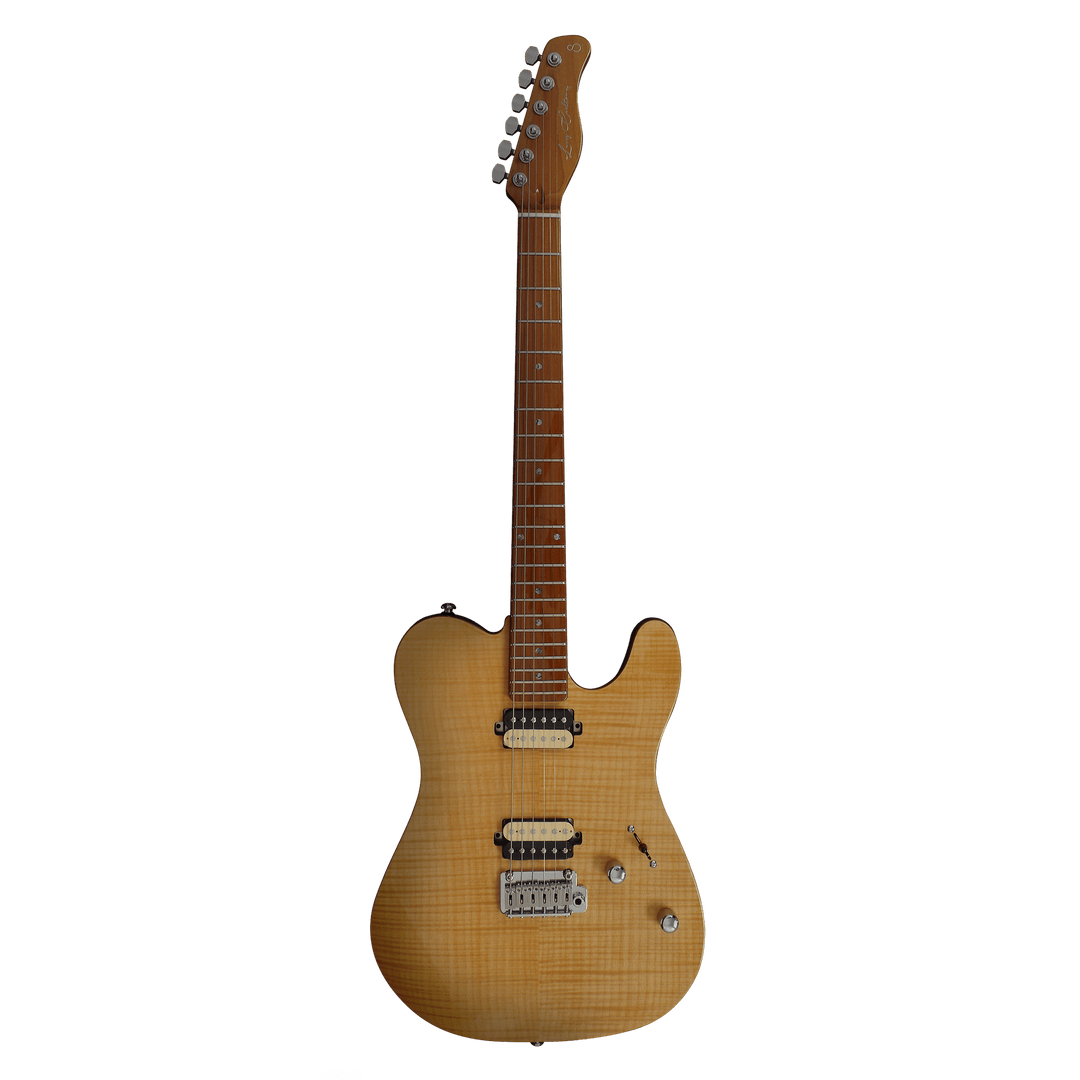 Sire T7 FM Natural - Guitarra Eléctrica | La Sire T7 es una excelente guitarra eléctrica en forma de T o Telecaster, aprobada por Larry Carlton con un sonido prominente, puro, claro y equilibrado para presentaciones en vivo y grabaciones de estudio. Ademá