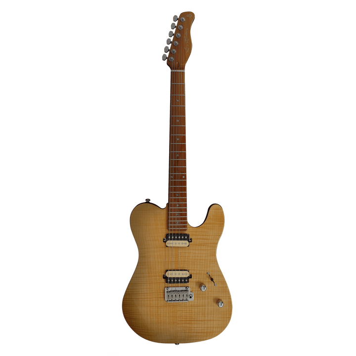 Sire T7 FM Natural - Guitarra Eléctrica | La Sire T7 es una excelente guitarra eléctrica en forma de T o Telecaster, aprobada por Larry Carlton con un sonido prominente, puro, claro y equilibrado para presentaciones en vivo y grabaciones de estudio. Ademá