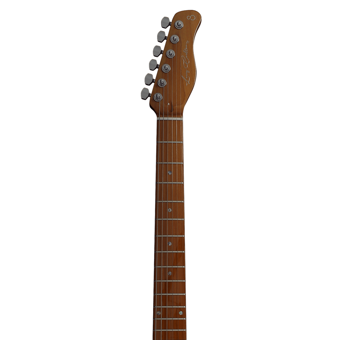 Sire T7 FM Natural - Guitarra Eléctrica | La Sire T7 es una excelente guitarra eléctrica en forma de T o Telecaster, aprobada por Larry Carlton con un sonido prominente, puro, claro y equilibrado para presentaciones en vivo y grabaciones de estudio. Ademá