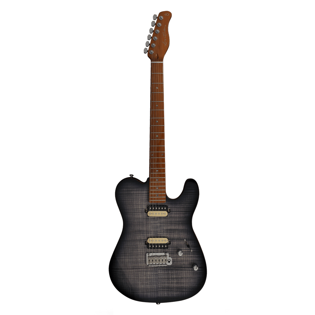Sire T7 FM Transparent Black - Guitarra Eléctrica | With the addition of flamed veneer, Sire T7 FM is packaged not only to hold a great sound versatility but also a great personality. Cuerpo • Modelo: Larry Carlton T7 FM• Madera: North American Alder+ Fla