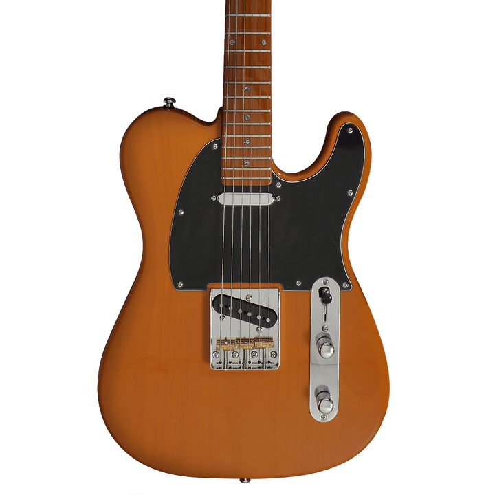 Sire T7 Butterscotch Blonde - Guitarra Eléctrica | La Sire T7 es una excelente guitarra eléctrica en forma de T o Telecaster, aprobada por Larry Carlton con un sonido prominente, puro, claro y equilibrado para presentaciones en vivo y grabaciones de estud