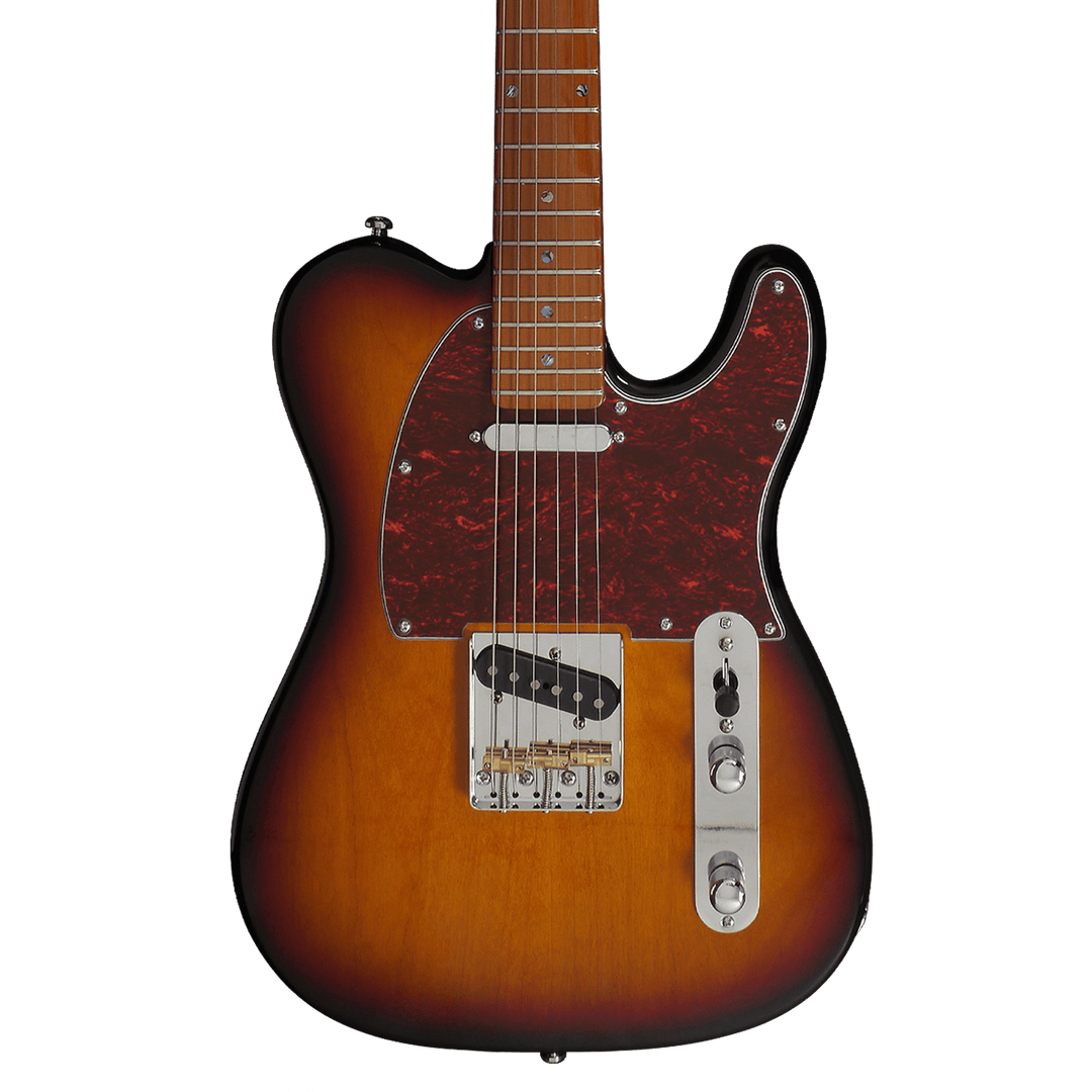 Sire T7 Tobacco Sunburst - Guitarra Eléctrica | La Sire T7 es una excelente guitarra eléctrica en forma de T o Telecaster, aprobada por Larry Carlton con un sonido prominente, puro, claro y equilibrado para presentaciones en vivo y grabaciones de estudio.