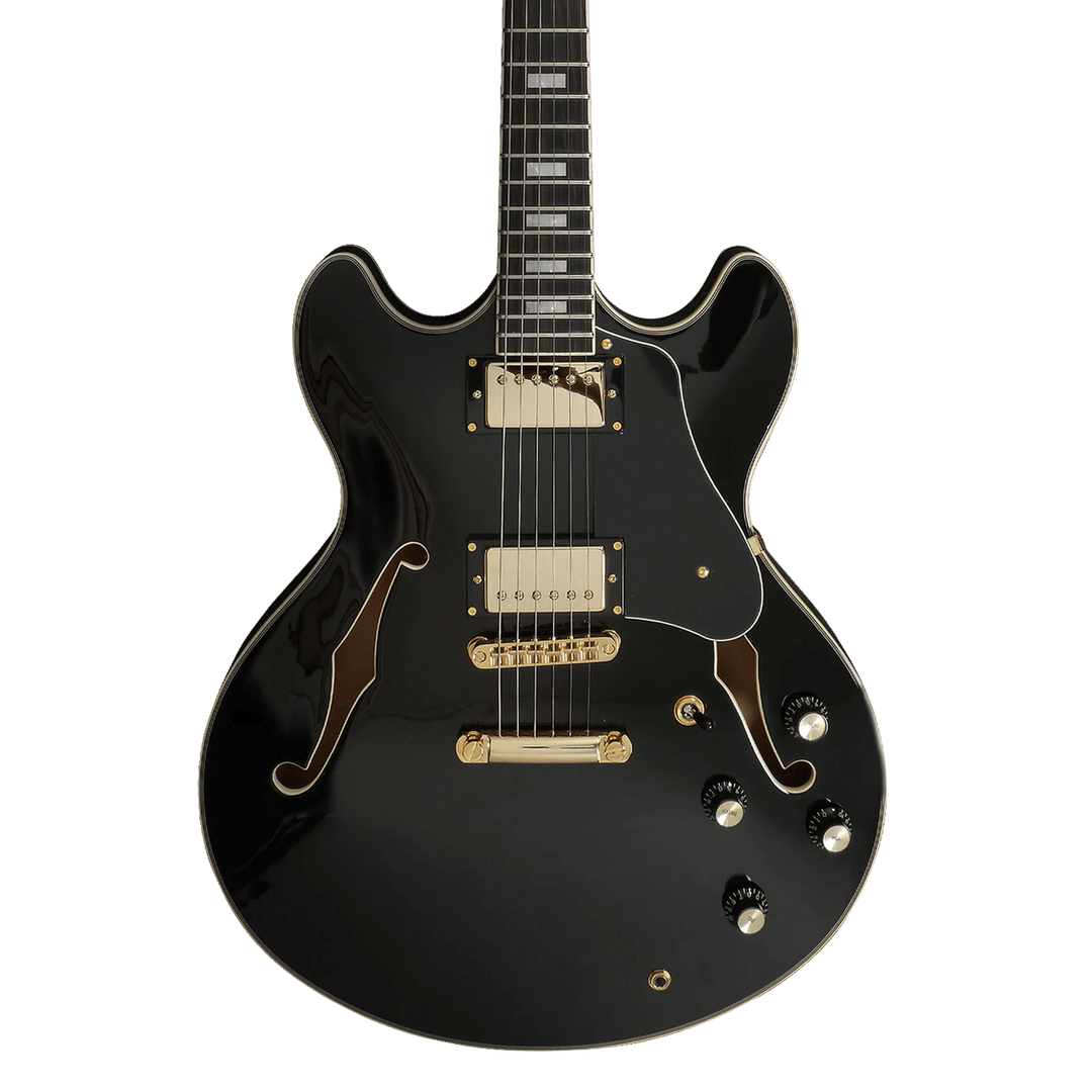 Sire H7 Black - Guitarra Eléctrica | La Guitarra Sire H7 fue diseñada según las especificaciones y preferencias exactas de su homónimo. Esta excelente guitarra eléctrica semi-hollow está repleta de componentes de alta calidad. Su cuerpo de arce laminado r