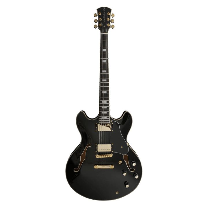 Sire H7 Black - Guitarra Eléctrica | La Guitarra Sire H7 fue diseñada según las especificaciones y preferencias exactas de su homónimo. Esta excelente guitarra eléctrica semi-hollow está repleta de componentes de alta calidad. Su cuerpo de arce laminado r