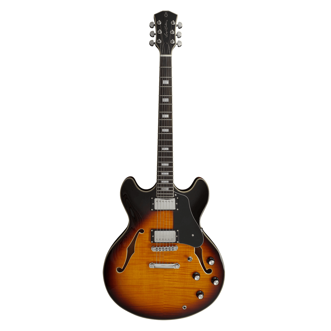 Sire H7 Vintage Sunburst - Guitarra Eléctrica | La Guitarra Sire H7 fue diseñada según las especificaciones y preferencias exactas de su homónimo. Esta excelente guitarra eléctrica semi-hollow está repleta de componentes de alta calidad. Su cuerpo de arce