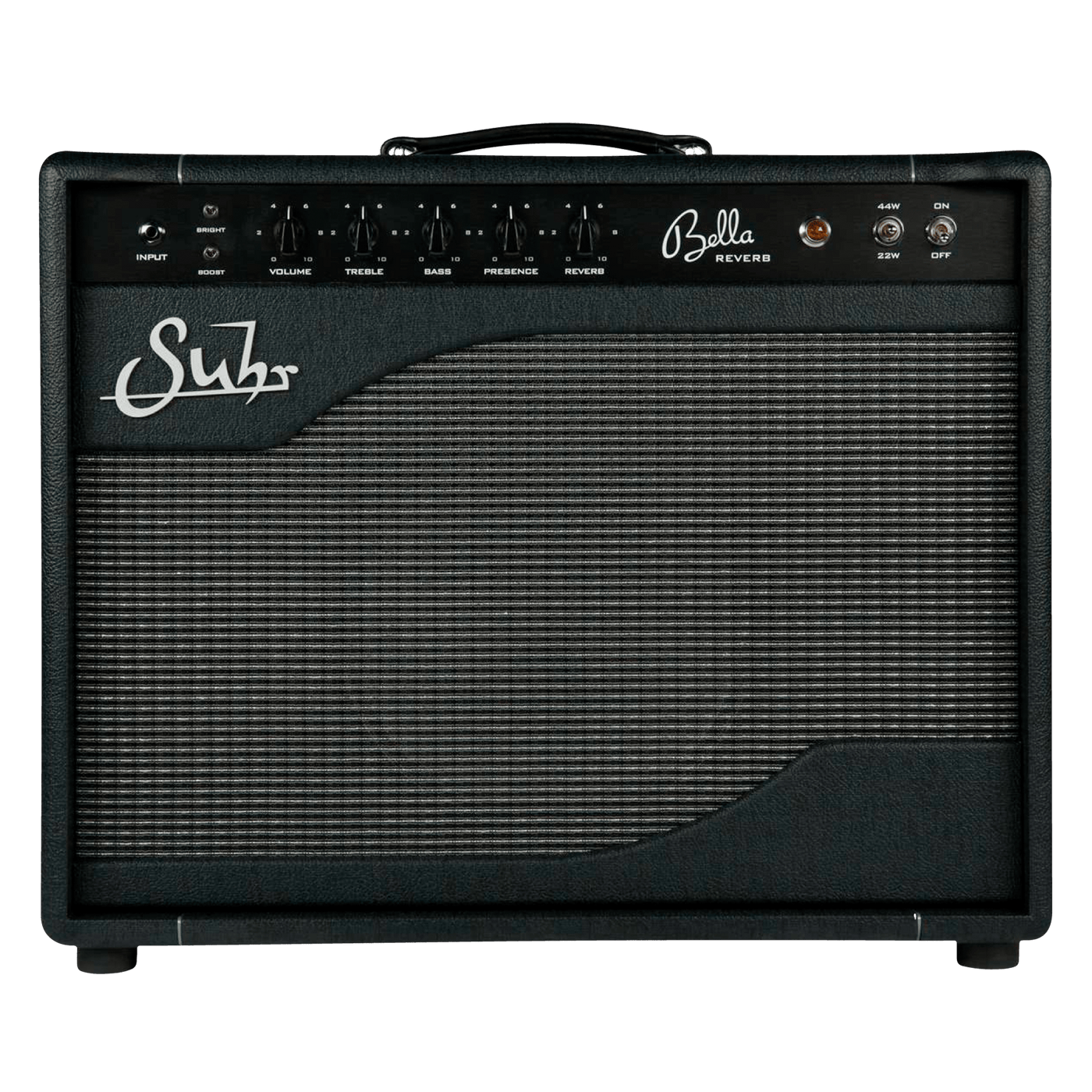 Suhr Bella Reverb 1x12 Combo - $3079990 - Gearhub - Bella is a portable, American voiced, hand-wired, all-tube amplifier, designed to be the ideal grab-n-go amplifier and the ultimate platform for your pedalboard. Bella’s simple and easy to use controls (including Boost and 3-position Bright switch) make it a snap to tailor the amp to your favorite boost, overdrive, fuzz and distortion pedals; while the effects loop is the ideal place for all of your chorus, flange, delay, and reverb pedals. Bella is powere