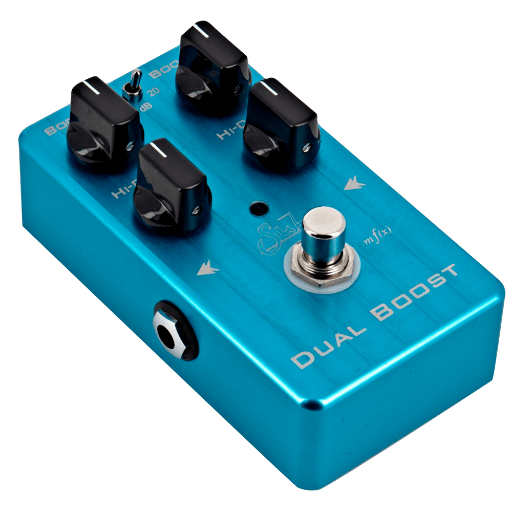 Suhr Dual Boost - Pedal de Guitarra | El Dual Boost es un impulso limpio, versátil, de modo dual y transparente, alojado dentro de una carcasa compacta y compatible con pedaleras. Construido con el objetivo de brindar una calidad de sonido inigualable, en